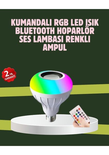 Ucuz Tekno Astraltech Hoparlörlü LED Ampul - Ev ve Ofis Için Fiyatı