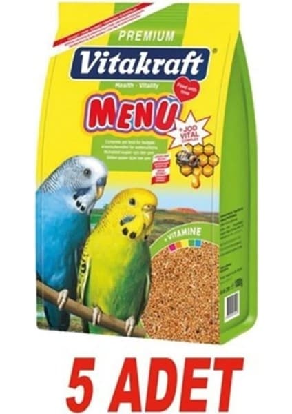 Vitakraft VİTAKRAFT MUHABBET KUŞU YEMİ 1000 GR * 5