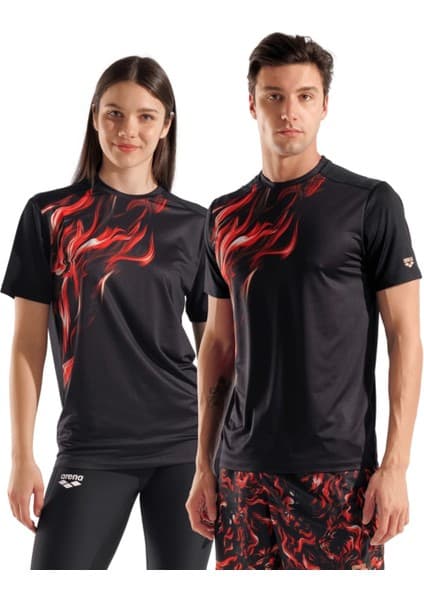 Graphic Indomitus Unisex Siyah Günlük Stil T-Shirt