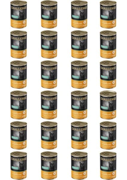 Challenge Tavuklu Ciğerli Yetişkin Kedi Konservesi 400 gr x 24