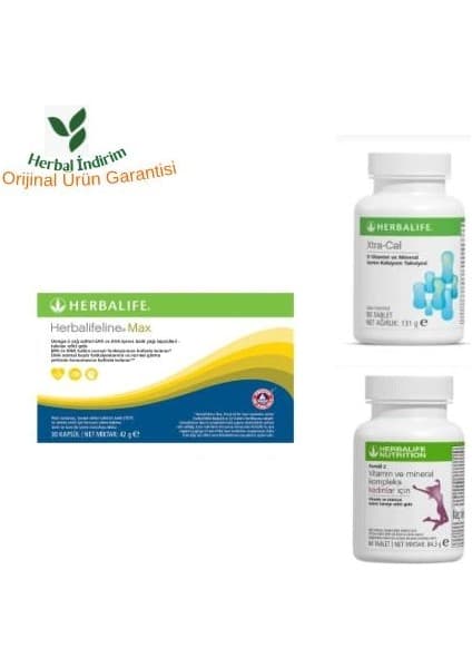 Herbalife Kadın Vitamin +Kalsiyum Tablet +Omega VİTAMİN, KALSİYUM, OMEGA DESTEK
