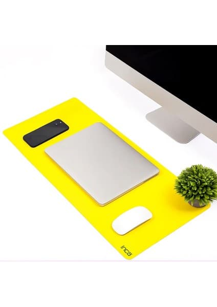 IMP-019 Pu Deri Mousepad Çift Taraflı Masa Matı 80X30 Kaymaz Su