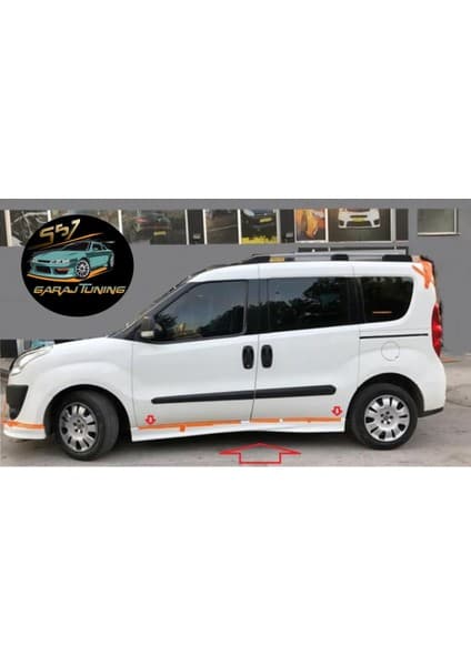 Fiat Doblo 3-4 Marşpiyel Sağ Sol Takım Fiberglass