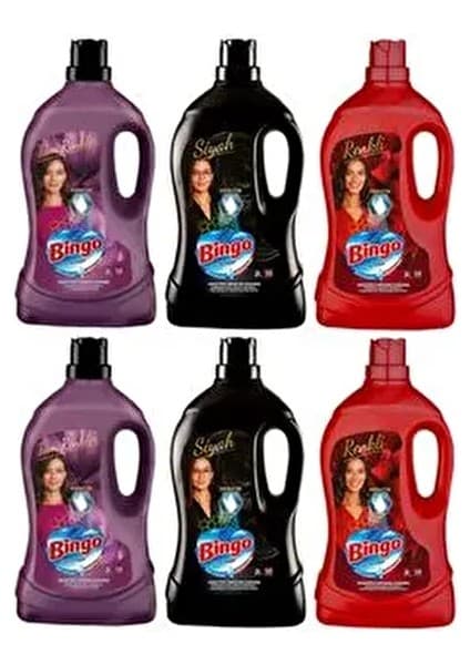 Bingo Sıvı Çamaşır Deterjanı 3 Litre Konsantre Formül ile 6 Yıkama Renk Koruma