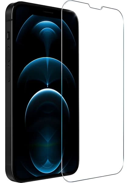 Fibaks Apple iPhone 13/13 Pro/14/16E Ekran Koruyucu Tam Ekran Temperli Sert Cam 9H Kırılmaz Cam Koruma Maxi