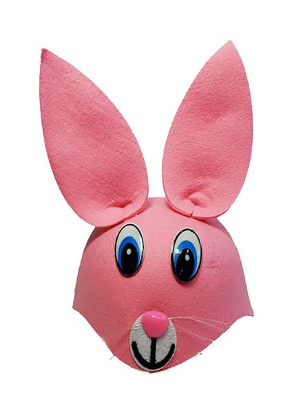 Parti Pembe Renk Kulaklı Tavşan Şapkası Hayvan