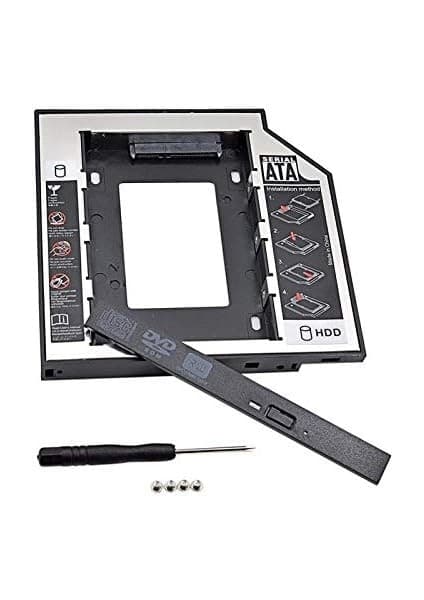 AL-4716 Sata HDD Harddisk Caddy Kızak Kutu SSD Notebook , Ikinci HDD Takma, 9.5