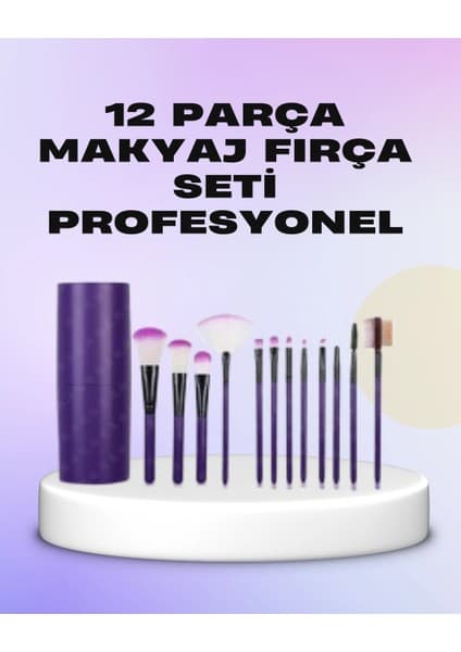 AyrStore Ergonomik Saplı Fiber Kıllı 12'li Makyaj Fırça Fiyatı