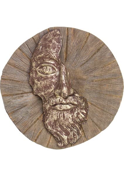 Herdekora Dekoratif Mask Duvar Dekoru, Sol Surat - 24X10