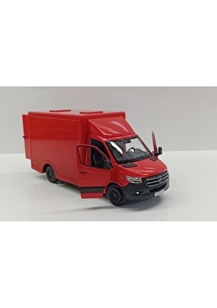 Kinsmart Dianomi 1:48 Ölçek Mercedes Benz Sprinter Kamyonet 14 cm Çek Bırak --Metal