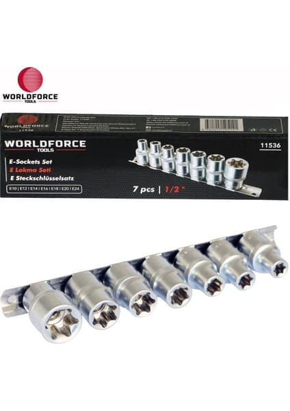 Worldforce E-Lokma Seti 7 Parça 1/2'' Kısa Fiyatı