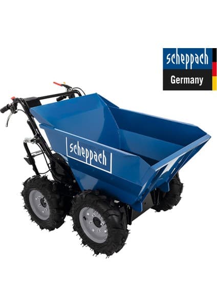 Scheppach DP3000 Benzinli Mini Dumper 4x4 5.6 Hp 300 kg Kapasiteli (Harç-Toprak-Kum Taşıma) -