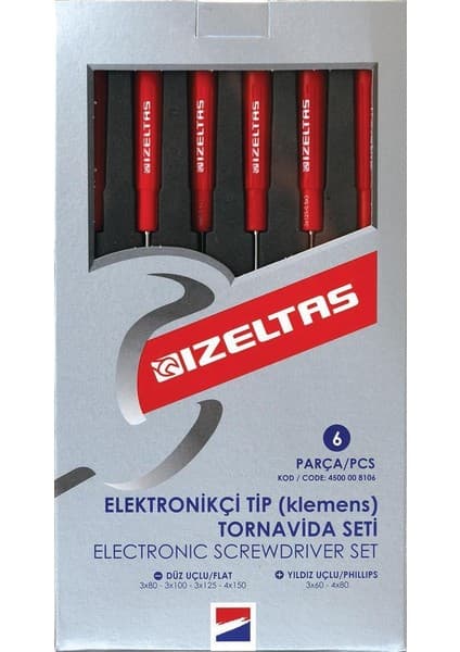 Colezium Izeltaş 4500 Elektronikçi Tiptornavida Seti 6 Parça