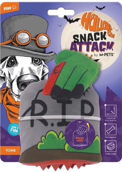 M-Pets Halloween Tomb Snack Attack Köpek