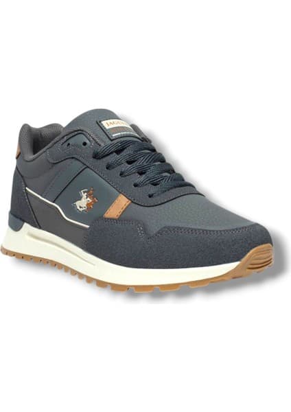 Jagulep Stone 8508-26 Cilt Deri Anatomik Sneaker Füme Taba