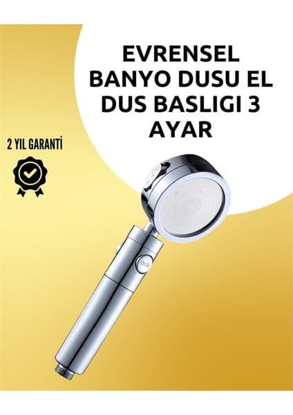 SHN Masaj ve Yağmur Modlu Çok Işlevli Paslanmaz Çelik Duş
