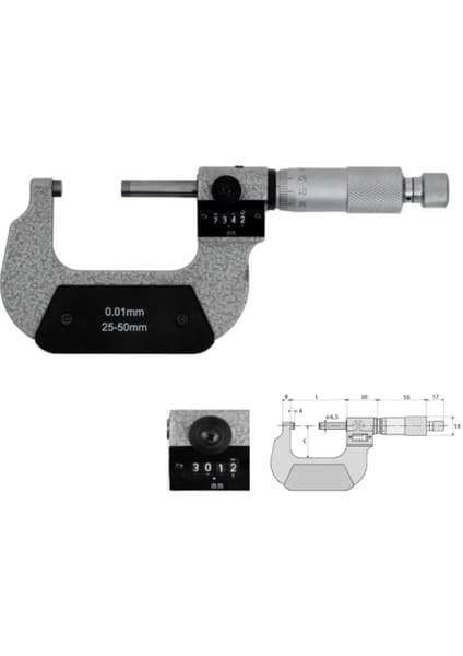 Cin 0-25MM Numaratörlü