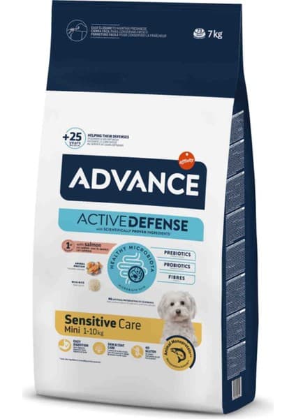 Advance Sensitive Köpek 7kg Somonlu Mini Adult Küçük Irk Yetişkin Köpek