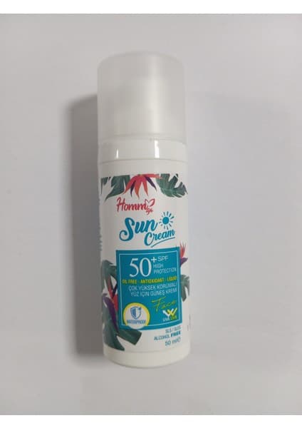 Homm Life Hommlife Güneş Kremi Spf+50 Çok Yüksek Korumalı Yüz Için Krem 50