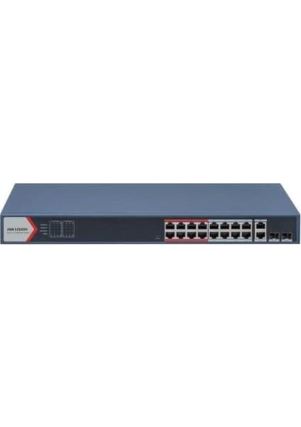Hikvision 16PORT 230W Full Poe DS-3E1318P-EI 10/100 2x Sfp Yönetilebilir