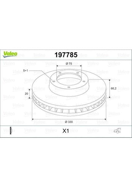 Valeo 197785 - Fren Dıskı Arka Bmw F30 F32 F33 F34
