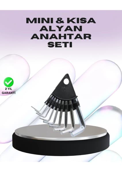 Epilons 9 Parça Alyan Anahtar Seti Farklı Metrik Ölçü Pratik