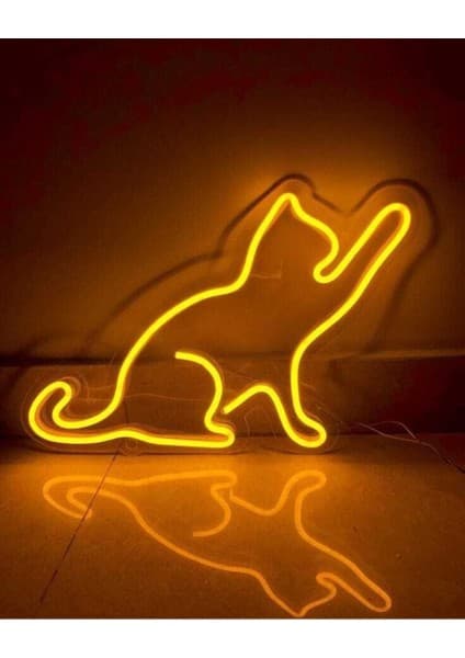 Kedi Figürü Neon Tablo Neon LED Tabela Fiyatı - Taksit Seçenekleri