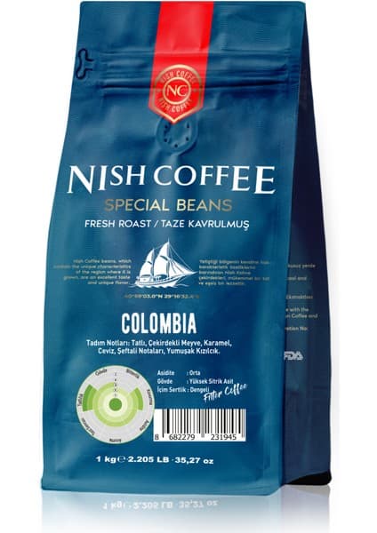 Nish Coffee Filtre Kahve Colombia 1