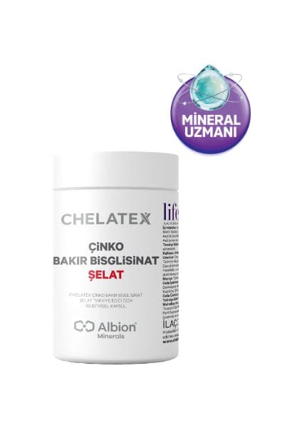 Chelatex Çinko-Bakır Bisglisinat 60 Tablet Takviye Edici