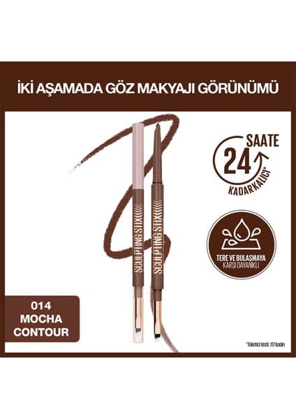 Maybelline New York Sculpting Stix Çift Uçlu Göz Kalemi - 014 Mocha