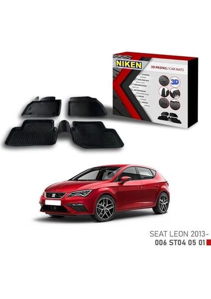 Niken Nıken 006ST040501 - 3D Paspas Seat Leon 2013-