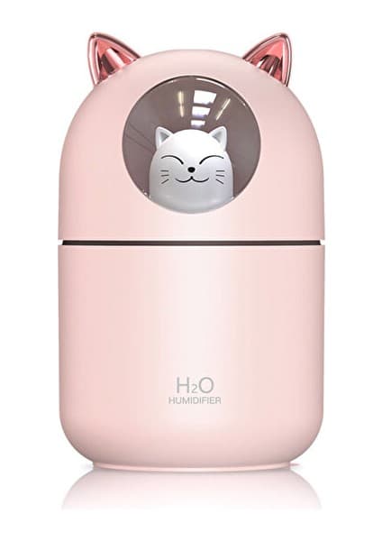 Roichil Sevimli Kedi Tasarımlı Aromaterapi Nemlendirici Hava Nemlendirici Difüzör - USB