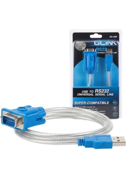 Powermaster PM-21764 USB To RS232 1.5 Metre Üniversal Serial Line (Glink