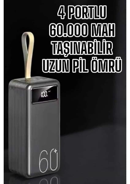 Epilons Powerbank 60.000 Mah Hızlı Şarj 4 Çıkışlı Uzun Şarj Fiyatı