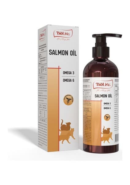 Colezium Biolive Kediler Için Somon Yağı Tüy-Dış Eti-Bağışıklık-Kalp ve Göz Sağlığı