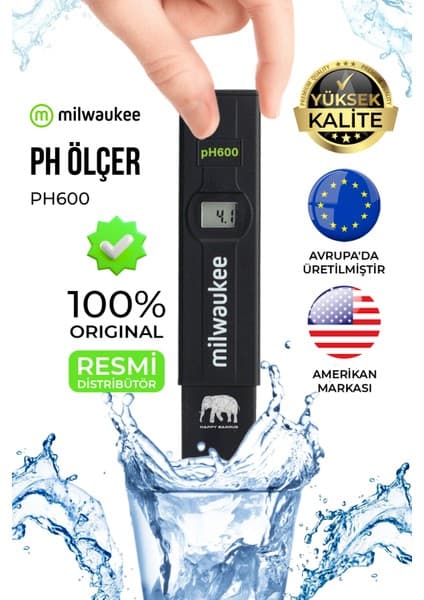Milwaukee Instrument Milwaukee PH600 Dijital Ph Kalem – Taşınabilir Ph