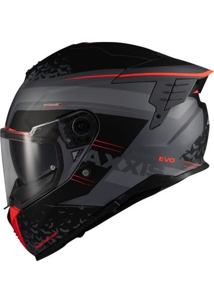 Axxis Motosiklet Kaskı Hawk Evo SV Dark Justice C1 Motorcu