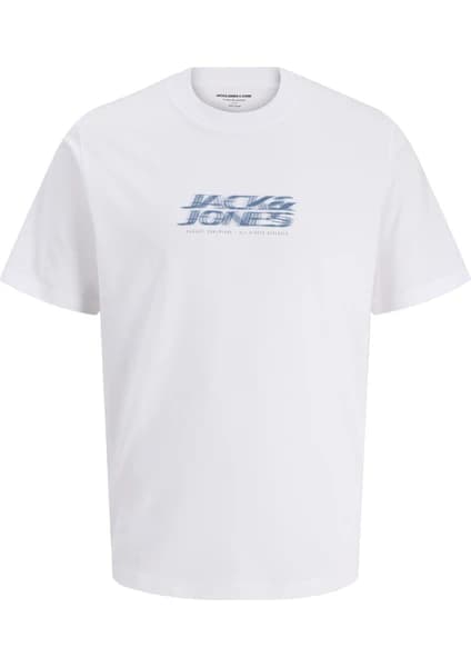 Jack & Jones Erkek Gögüs Logo Baskili Tisört - Fusion