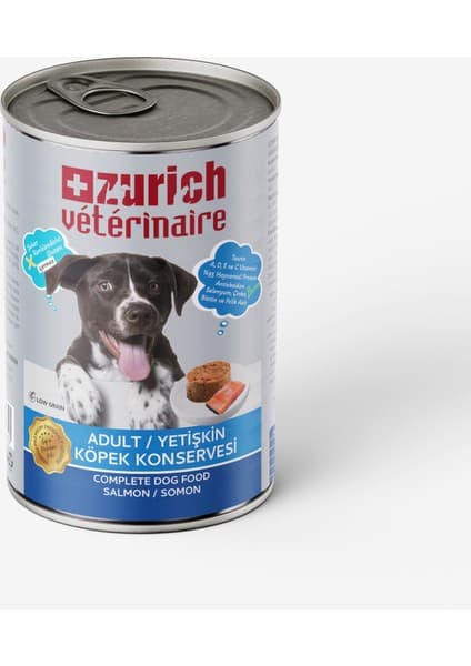 Colezium Veterinaire Pate Somonlu Yetişkin Köpek Konservesi 415