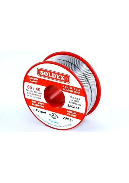 Eco Port 60-40 Lehim Teli 200 gr 0,50 mm - Sn:60 /
