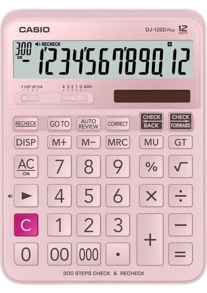 Casio DJ-120DPLUSPKWADP Hesap Makinesi