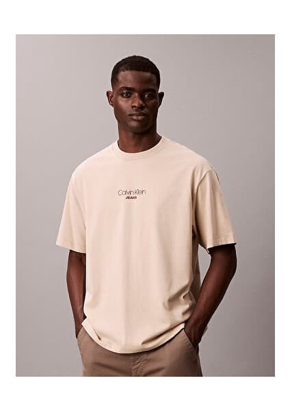 Calvin Klein Erkek Ss Relaxed Fit Grafik Detaylı
