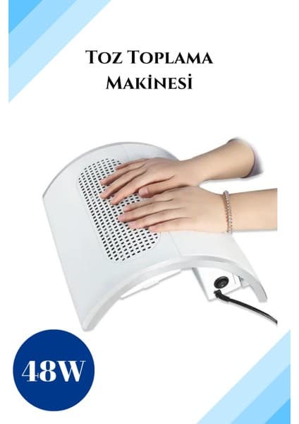 Normadia Protez Tırnak Toz Toplama Makinesi 3 Motor 48 Watt Güçlü ve
