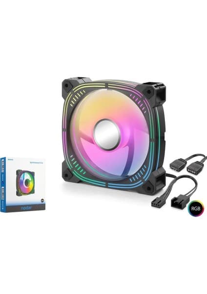 Nodar ND2656 Kasa Fanı 3.nesil Iç ve Dış Parıltı Argb 12CM