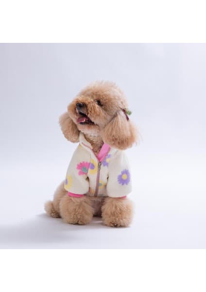 Pawstar Solwen Meadow Ceket Çiçek Desenli Batik Kedi Köpek Ceketi Kedi Köpek Kıyafeti Kedi Köpek