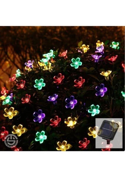 Solar 30 Ledli Çiçekli Rgb Bahçe Aydınlatma Dekorasyon Güneş