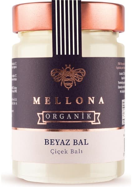 Mellona Organik Süzme Beyaz Bal