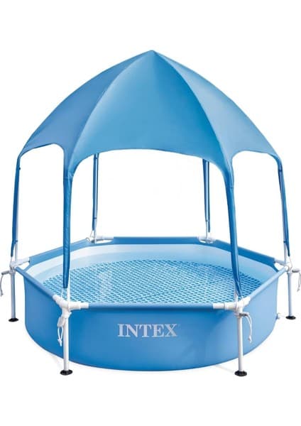 Intex Gölgelikli Aile Havuzu 183 x 183 x 38 cm 700 Litre Su Fiyatı