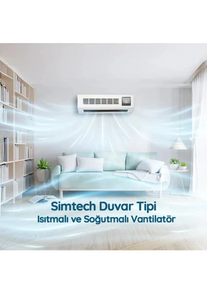 Simtech KM-2514 7000 BTU Duvartipi Isıtıcı ve Vantilatör A+ Enerji Sınıfı Inverter ile Verimli Kullanım