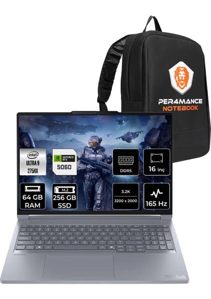 Lenovo Thinkbook 16P Gen 6 Core Ultra 9 275HX RTX 5060 8GB Fiyatı